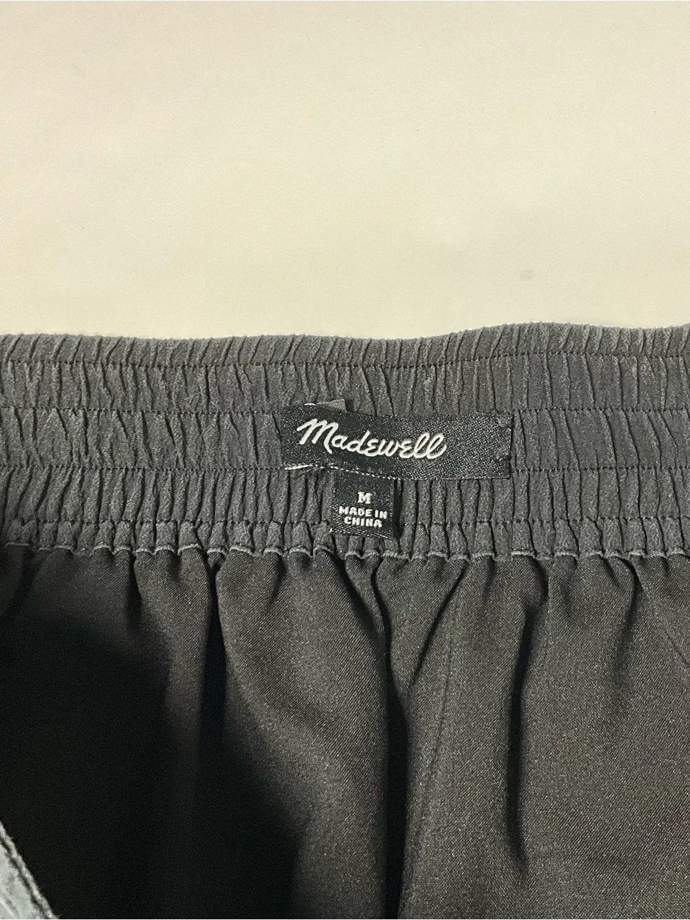 Madewell‎ Silk Parkway Mini Skirt Black Size Medium